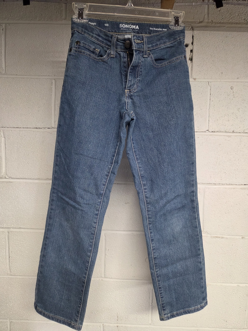 Sonoma Boy's Straight-Leg Jeans in Medium Blue Wash